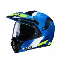 Casque HJC C80 ROX MC24 - Bleu / Jaune / Blanc
