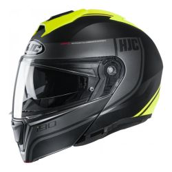 Casque HJC I90 DAVAN MC4HSF - Noir / Anthracite / Jaune Fluo