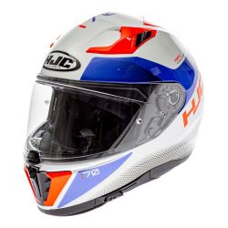 Casque HJC I70 TAS MC26H - Blanc / Bleu / Orange