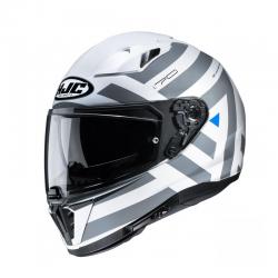 Casque HJC I70 WATU MC10 - Gris / Blanc