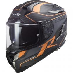 Casque LS2 FF327 CHALLENGER GRID MAT - Orange