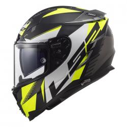 Casque LS2 FF327 SQUADRON MAT - Jaune Fluo