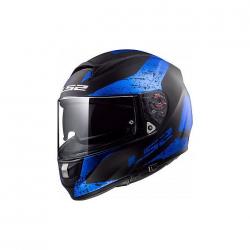 Casque LS2 FF397 VECTOR FT2 SIGN MAT - Noir / Bleu