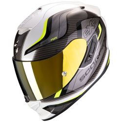 Casque Scorpion EXO-1400 AIR ATTUNE - Blanc / Noir / Jaune Fluo