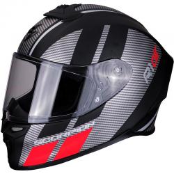 Casque Scorpion EXO R1 AIR CORPUS MAT - Noir / Argent / Rouge