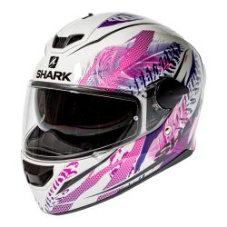 Casque Shark D-SKWAL-2 SHIGAN - Blanc / Noir / Violet