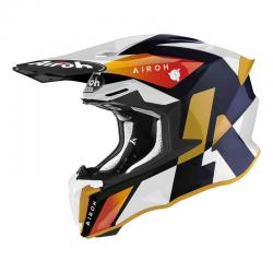 Casque Airoh TWIST 2.0 LIFT - Blanc / Bleu / Or
