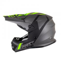 Casque First Racing K2 POLYCARBONATE - Noir / Jaune Fluo