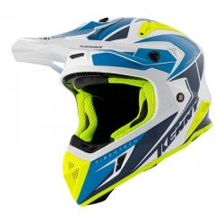 Casque Kenny TITANIUM GRAPHIC - Bleu / Blanc / Jaune Fluo