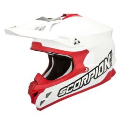 Casque Scorpion VX-15-EVO AIR SOLID - Blanc / Rouge