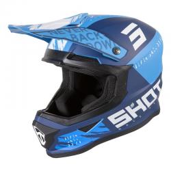 Casque Shot FURIOUS DRAW MAT - Bleu