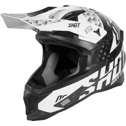 Casque Shot LITE CARBON RUSH - Noir / Blanc