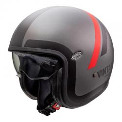 Casque Premier VINTAGE DO17 MAT - Gris / Noir / Rouge